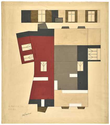 Sophie Taeuber-Arp Aubette 182 (third, unrealised design for the Foyer Bar) 1927. Musée d’Art Moderne et Contemporain de Strasbourg