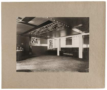 Interior of the Five O’Clock tearoom designed by Sophie Taeuber-Arp in the Aubette, Strasbourg 1928 Photograph by Othon Scholl from Sophie Taeuber-Arp’s Presentation Album c. 1930 Stiftung Arp e.V., Berlin