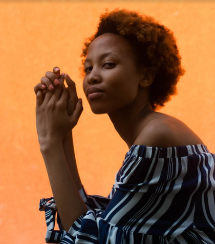 portrait of the poet Thembe Mvula