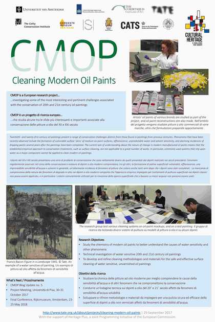 CMOP Poster European Researchers Night Pisa 2017