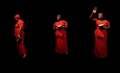 Prayer Warriors: The Survival Performances (2015) multi-channel video by Zina Saro-Wiwa