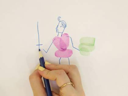 Photograph of the fairy tale activity 