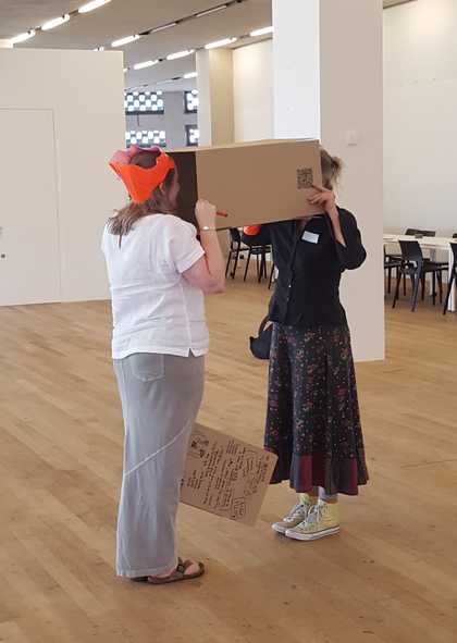 Participants at a learning research seminar at ºÚÁÏÉç, June 2018