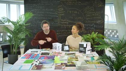 An interview taking place at Tate Exchange