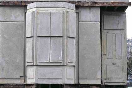 black and white photo of Rachel Whiteread's house