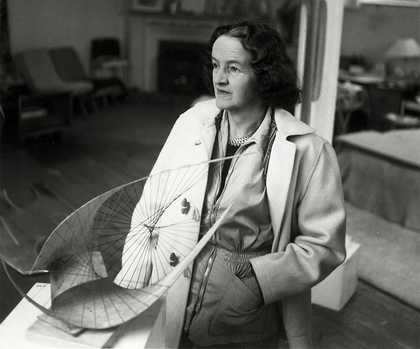 Barbara Hepworth in her studio