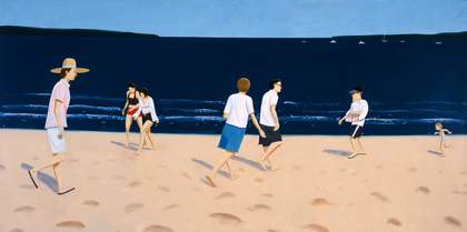 Alex Katz Walking on the Beach 2002