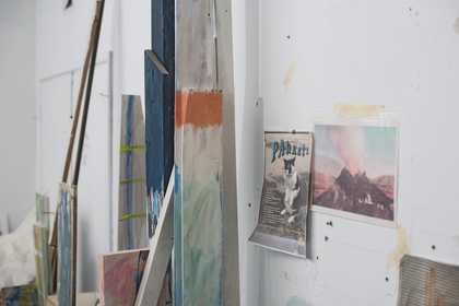 Rebecca Warren's east London studio, July 2017
