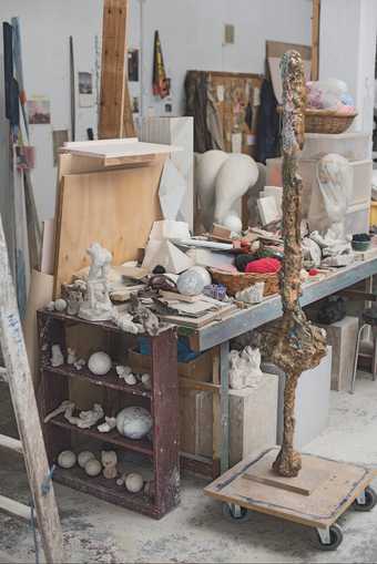 Rebecca Warren's east London studio, July 2017