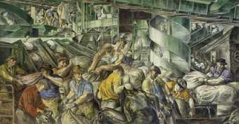 Fig.1 Reginald Marsh, Sorting the Mail 1936