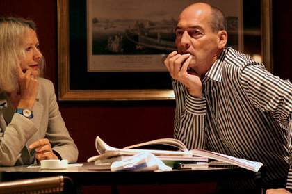 Rem Koolhaas and Lynne Cooke in conversation at the Fairmont Olympic Hotel Seattle 2004