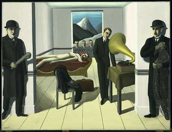 Rene Magritte's oil painting The Menaced Assassin.