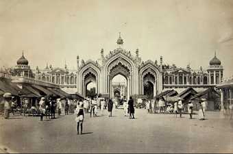 Photograph of the Hussainabad Gate, Lucknow, from Richard Glynn Vivian’s Travel Album: India, 1871. City & County of Swansea: Glynn Vivian Art Gallery Collection