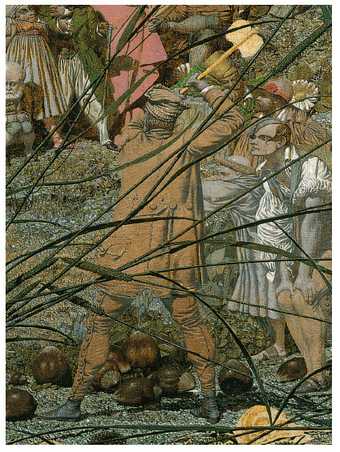 Richard Dadd The Fairy Fellers Master Stroke detail depicting the fairy feller raising his axe 