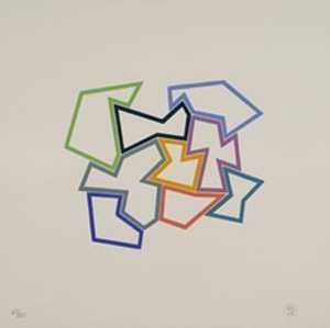 Richard Deacon 9 x 9 2005 Woodcut