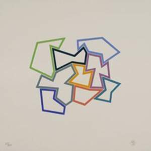 Richard Deacon 9 x 9 2005 Woodcut