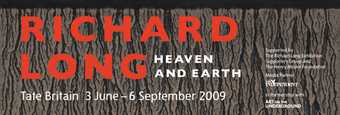 Richard Long Tate Britain exhibition banner