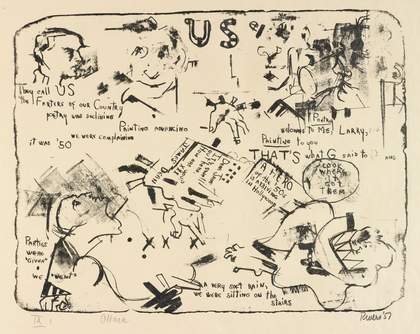Larry Rivers and Frank O’Hara, 1 1957 © The Estate of Larry Rivers Courtesy the Estate of Frank O'Hara