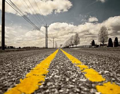 A photograph of a road