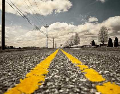 A photograph of a road