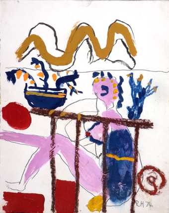 Roger Hilton Figure with Still Life 1974