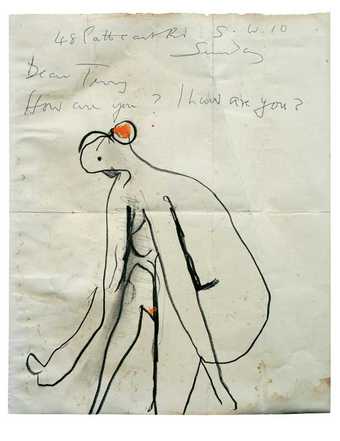 Illustrated letter by Roger Hilton sent to Terry Frost c.1959
