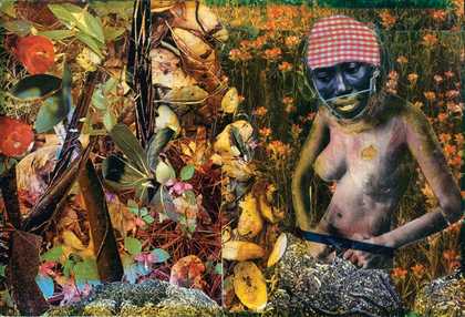 Romare Bearden Blue Shade 1972
