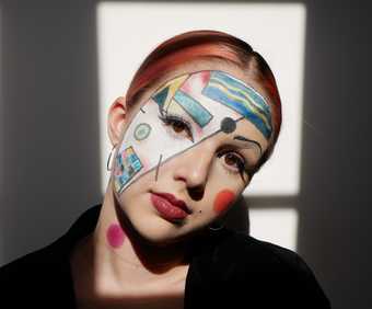 photo of person wearing kandinsky-inspired makeup