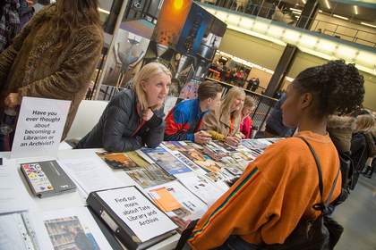 a person talking to Tate staff