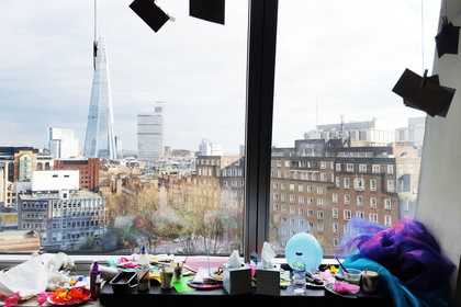 View over London from a studio in Royal Holloway, University of London