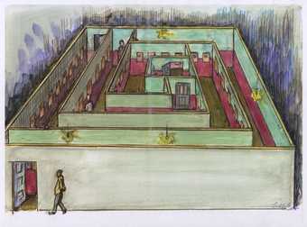 Drawing for Ilya Kabakov's Labyrinth (My Mother's Album), 1990