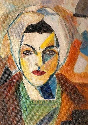 Self-portrait of the artist