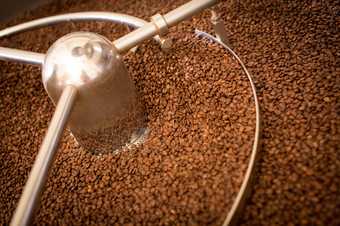 Coffee being roasted