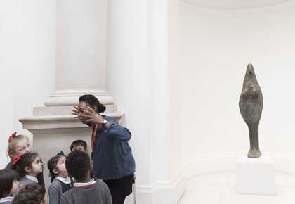 A child in a workshop at Tate Britain
