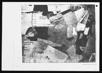 Photocopy of a collage by Schwitters