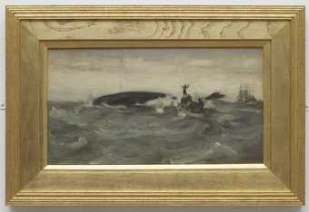 Henry Scott Tuke Whale Blowing 1910 oil on canvas 25.5 x 46 cm