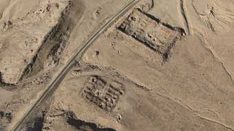 Jananne Al-Ani, Shadow Sites I; aerial view of desert