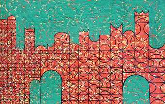 Anwar Jalal Shemza, City Walls 1961