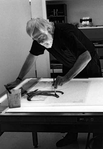 Sidney B. Felsen John Baldessari in his studio 1992