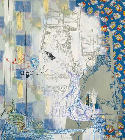 Sigmar Polke So sitzen Sie richtig (nach Goya und Max Ernst) 1982