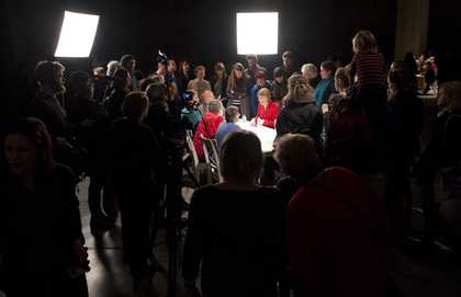 Suzanne Lacy, Silver Action, performance Tate Modern 3 February 2013