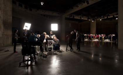 Suzanne Lacy, Silver Action, performance Tate Modern 3 February 2013