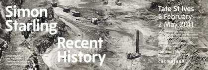 Simon Starling Recent History exhibition banner