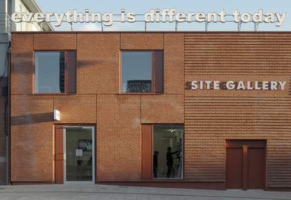 Exterior view of Site Gallery building