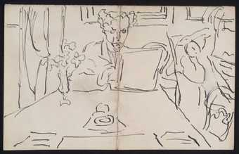 Sketch of Roger Fry by Vanessa Bell