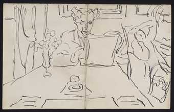 Sketch of Roger Fry by Vanessa Bell, Tate Archive