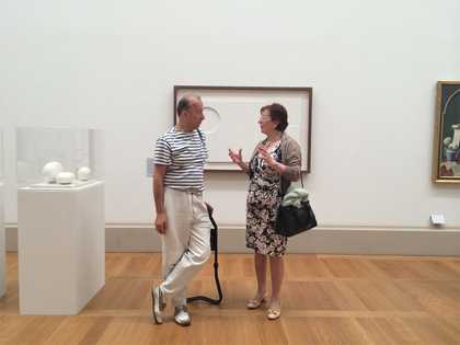 Soapbox group discussion on different social periods refleced in art in the 1930s Gallery at Tate Britain