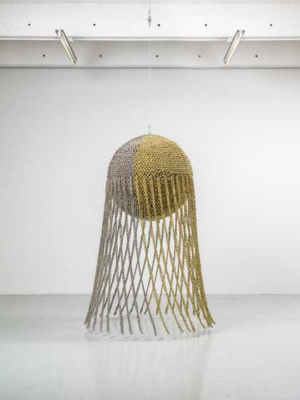 Haegue Yang Sonic Half Moon Type III – Large Light #22 2015. Photo Florian Kleinefenn