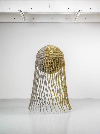Haegue Yang Sonic Half Moon Type III – Large Light #22 2015. Photo Florian Kleinefenn