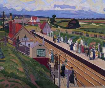 Spencer Gore Letchworth Station, Hertfordshire 1912